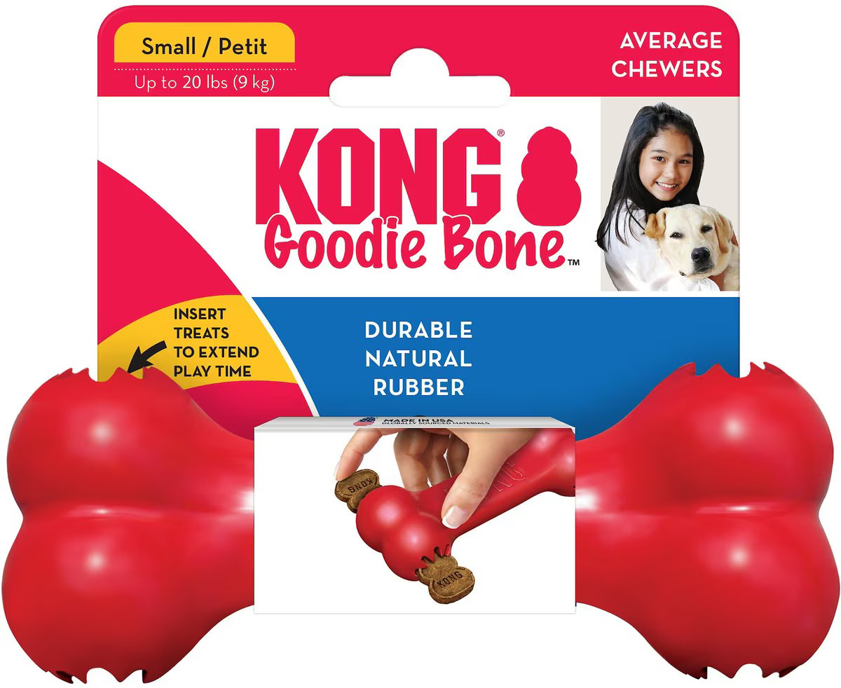 KONG Classic Goodie Bone Dog Toy KONG Classic Goodie Bone Dog Toy