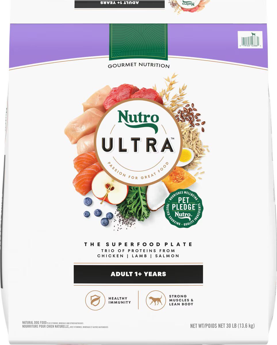 Nutro-Ultra-Adult-High-Protein-Trio-of-Proteins-Chicken-Lamb-Salmon-Dry-Dog-Food_converted JW Pet Hol-ee Roller Dog Toy