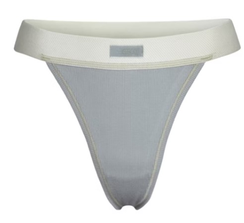 Cotton Rib Thong – Mineral Cotton Rib Thong – Mineral