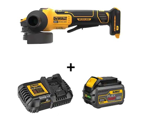 DEWALT 20V MAX Cordless Brushless 4.5–5 in. Angle Grinder with FLEXVOLT ADVANTAGE
