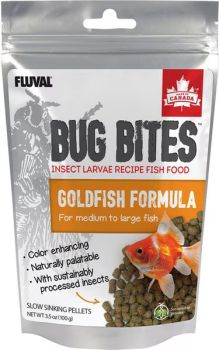 Fluval Fl Bug Bites Goldfish Formula Medium & Large Pellets Fish Food Fluval Fl Bug Bites Goldfish Formula Medium & Large Pellets Fish Food