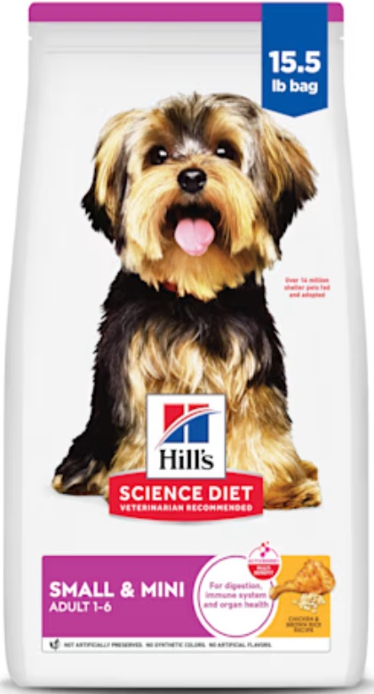 Hill's Science Diet Adult Small Breed & Mini Breed Hill's Science Diet Adult Small Paws Chicken Meal & Rice Recipe Dry Dog Food
