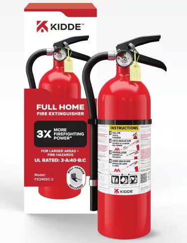 Kidde Home Fire Extinguisher (8.25 lb, Class ABC)