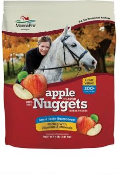 Manna Pro Bite-Size Nuggets Apple Flavored Horse Training Treats, 4-lb bag Manna Pro Bite-Size Nuggets Apple Flavored Horse Training Treats, 4-lb bag