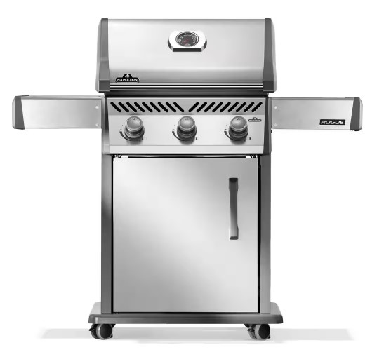 Napoleon Rogue 425 3-Burner Propane Gas Grill in Stainless Steel Napoleon Rogue 425 3-Burner Propane Gas Grill in Stainless Steel