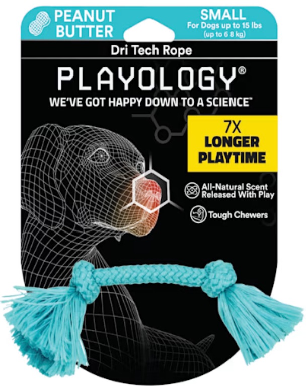 Playology Dri-Tech Rope GoughNuts-Ring-Dog-Toy