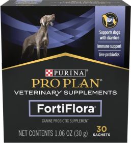 Purina Pro Plan Veterinary Diets FortiFlora Powder Probiotic Digestive Supplement for Dogs
