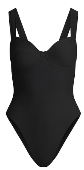Signature Swim Underwire One Piece – Onyx Signature Swim Underwire One Piece – Onyx