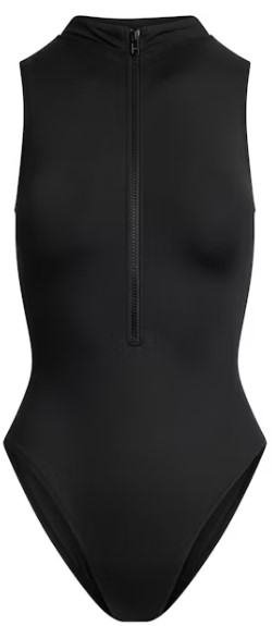 Signature Swim Zip Front One Piece – Onyx Signature Swim Zip Front One Piece – Onyx