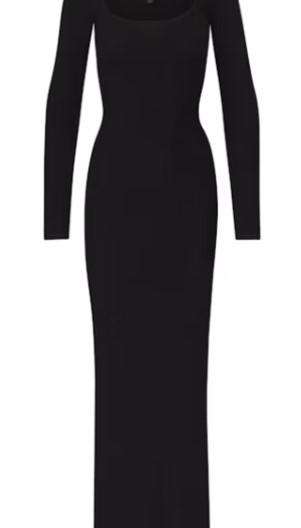 Soft Lounge Long Sleeve Dress – Onyx Soft Lounge Long Sleeve Dress – Onyx