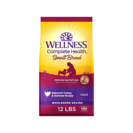 Wellness Small Breed Complete Health Adult Turkey & Oatmeal Recipe Natural Dry Dog Food
