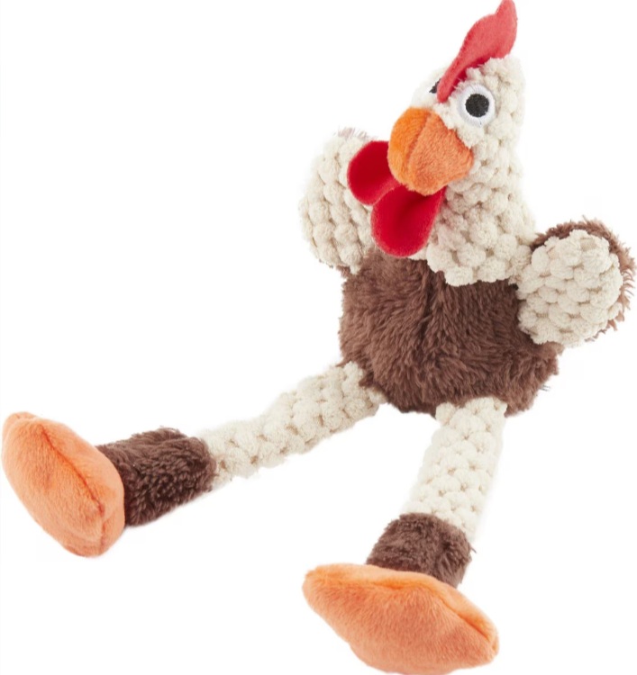 godog-checkers-skinny-rooster-dog-toy JW Pet Hol-ee Roller Dog Toy