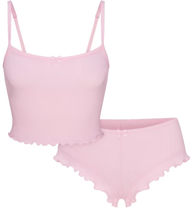 logo-pointelle-cropped-cami-set-cherry-blossom Logo Pointelle Cropped Cami Set – Cherry Blossom