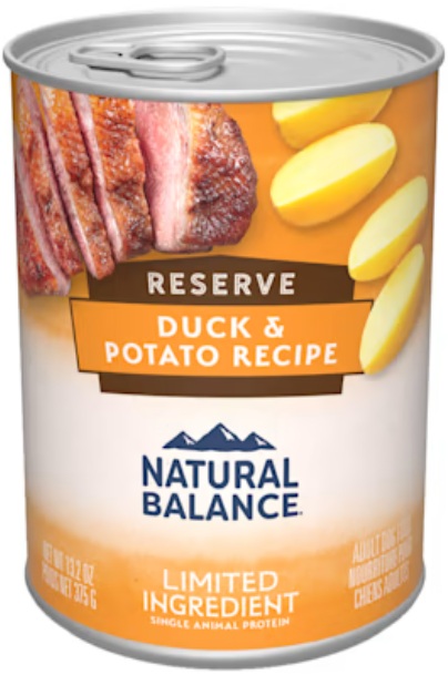 Natural Balance L.I.D. Limited Ingredient Diets Duck & Potato Formula Grain-Free Canned Dog Food