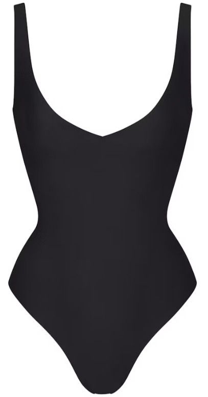 skims-body-unlined-plunge-thong-bodysuit-onyx Skims Body Unlined Plunge Thong Bodysuit – Onyx