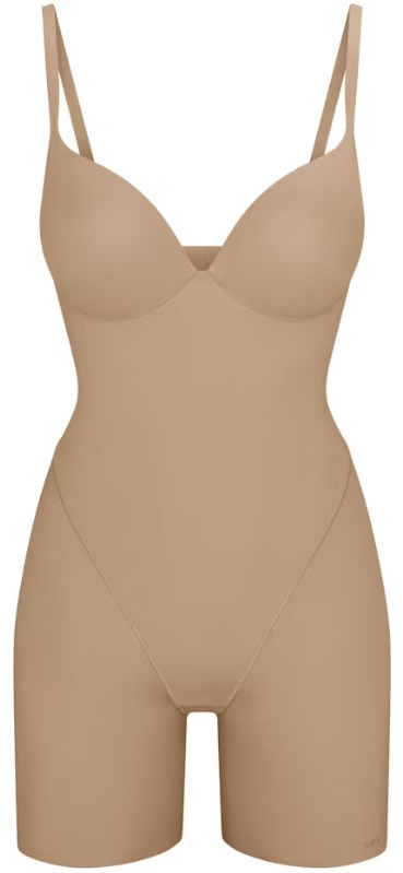 skims-ultimate-body-push-up-butt-enhancing-padded-mid-thigh-bodysuit-clay Scoop Neck Bodysuit