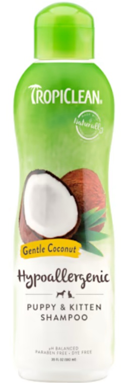 TropiClean Hypo-Allergenic Gentle Coconut Puppy & Kitten Shampoo