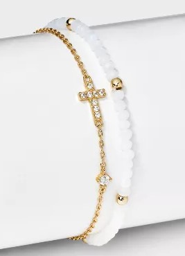 14k-gold-dipped-cubic-zirconia-cross-on-chain-and-crystal-stretch-bracelet-set-2pc-gold-white