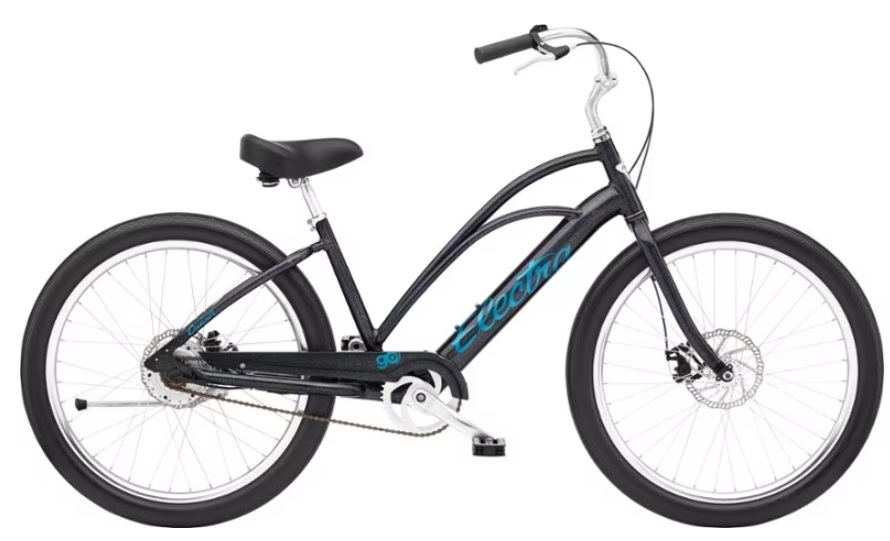 electra-cruiser-go-step-thru-electric-bike columbia-hikebound-ii-rain-jacket-womens