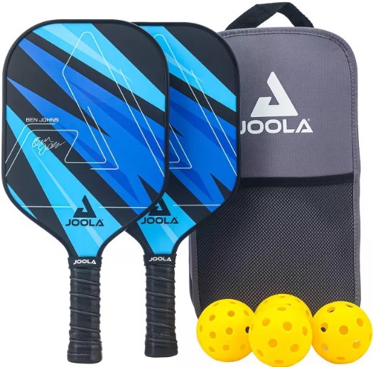 joola-ben-johns-blue-lightning-pickleball-paddle-set