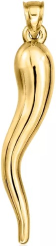 ross-simons-men-s-10kt-yellow-gold-italian-horn-pendant-size-2-00
