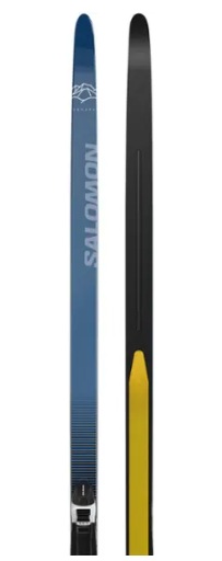 salomon-escape-snow-59-cross-country-skis-with-prolink the-north-face-terrain-vista-3l-pro-jacket-womens