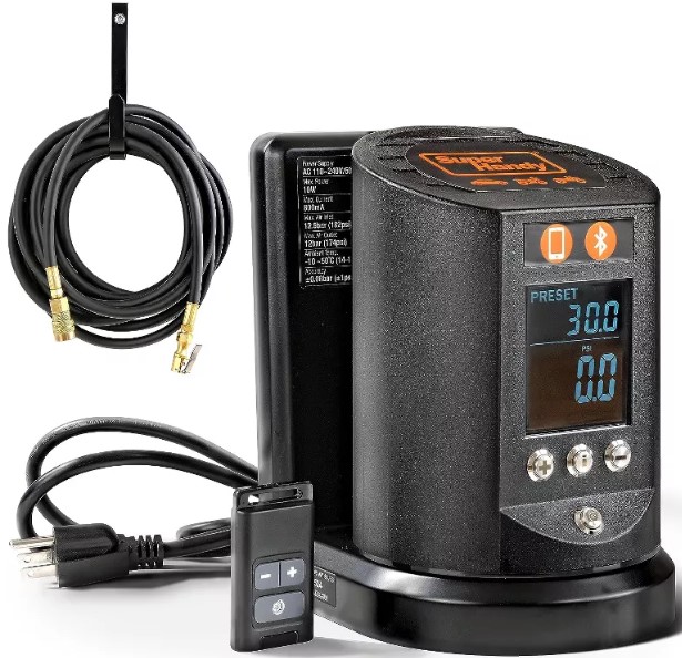 superhandy-automatic-tire-inflator-with-app-control-digital-gauge-25ft-hose-for-cars-trucks-atvs-air-compressor-required