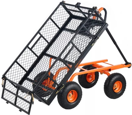 vevor-garden-cart-sturdy-metal-utility-wagon-versatile-dump-cart-with-dual-function-handle-wheelbarrow-with-400-lbs-load-capacity