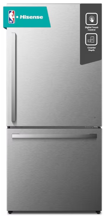 Hisense-17-2-cu-ft-Counter-depth-Bottom-Freezer-Refrigerator-Black-Metallic-Steel-ENERGY-STAR disney-junior-mickey-mouse-clubhouse-sing-along-songs-sound-book-by-pi-kids-mixed-media-product