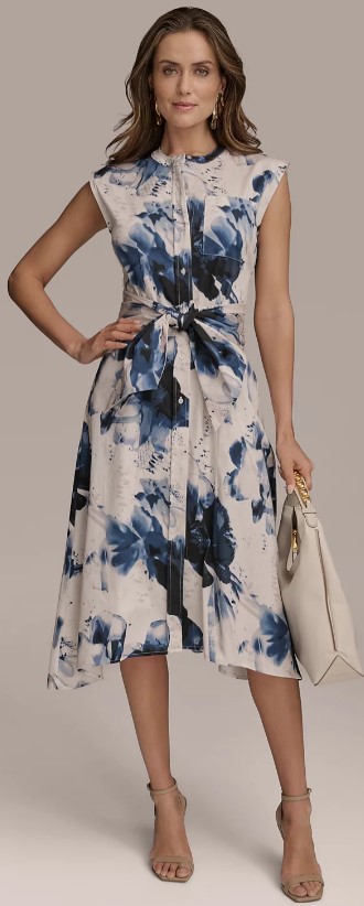 donna-karan-new-york-womens-sleeveless-collarless-crew-neck-printed-tie-front-midi-dress Made-in-USA-Raval-Top-Grain-Leather-Sofa-Bed