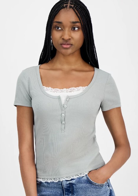 hippie-rose-juniors-lace-trim-layered-henley-t-shirt national-geographic-kids-dangerous-dinosaurs-sound-book-by-pi-kids-mixed-media-product