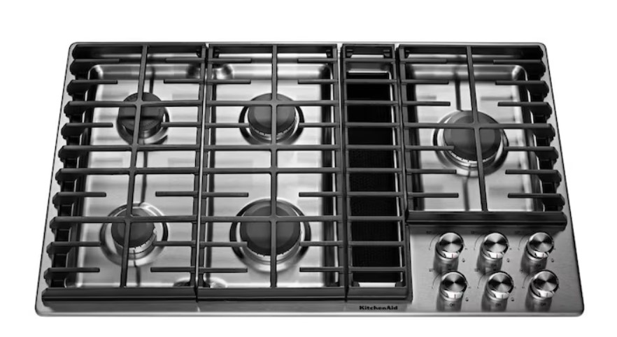 KitchenAid-36-in-5-Burners-Stainless-Steel-Gas-Cooktop-with-Downdraft-Exhaust-Common-36-in-Actual-36-in disney-junior-mickey-mouse-clubhouse-sing-along-songs-sound-book-by-pi-kids-mixed-media-product