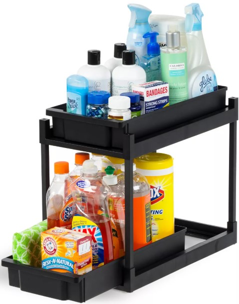 iris-usa-2-tier-under-sink-organizer-storage-with-sliding-drawers-versatile-solution-for-office-kitchen-or-bathroom-black bennox-dining-table-set-brown-signature-design-by-ashley