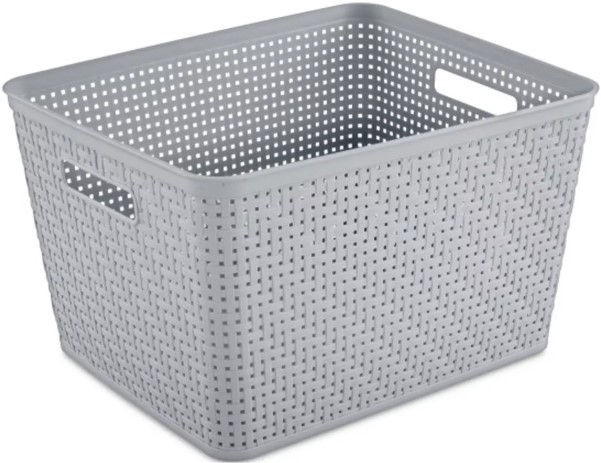 sterilite-14-lx8-h-rectangular-weave-pattern-tall-basket-w-handles-for-bathroom-laundry-room-pantry-closet-storage-organization-cement-6-pack bennox-dining-table-set-brown-signature-design-by-ashley